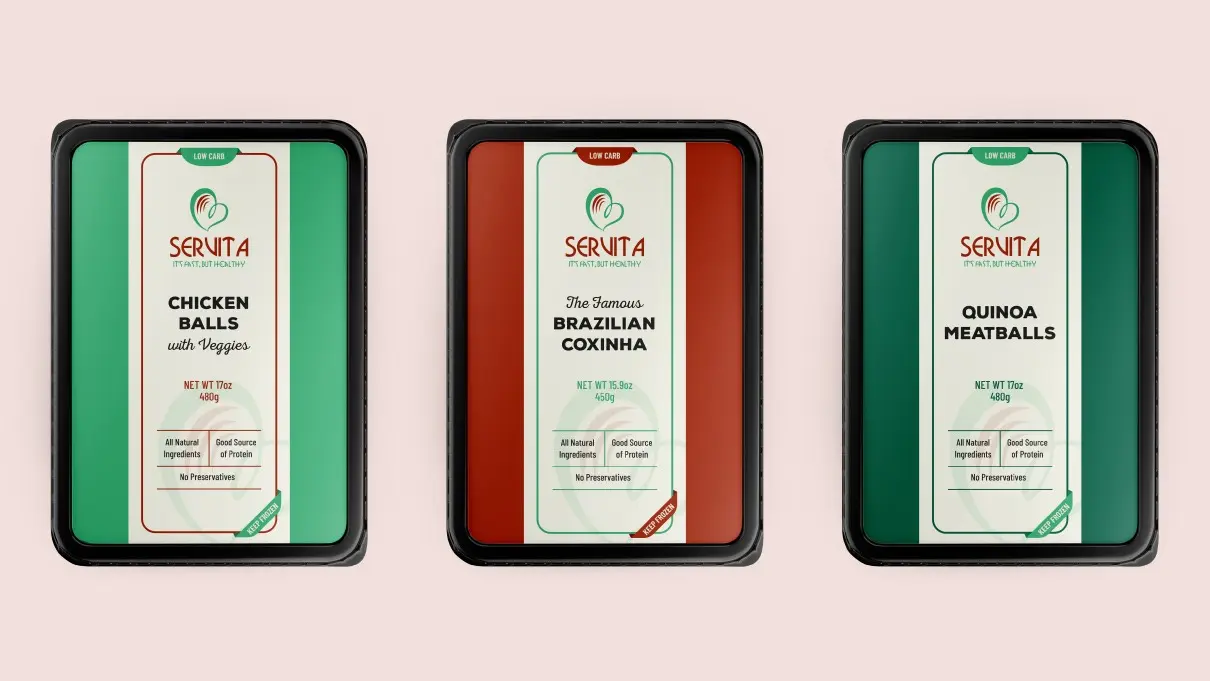 Servita - It's fast, but healthy - Criação de embalagens - Rótulo - Embalagem