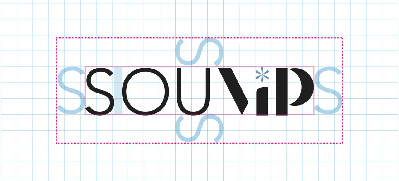 SouVip – logotipo – grid de construção