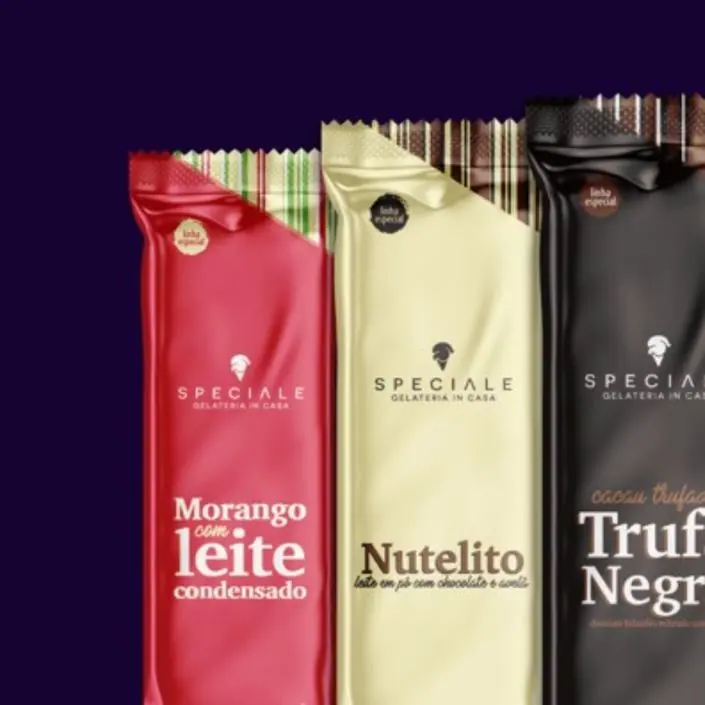 Speciale – Gelateria in Casa — projeto de Embalagens da Buffo Design