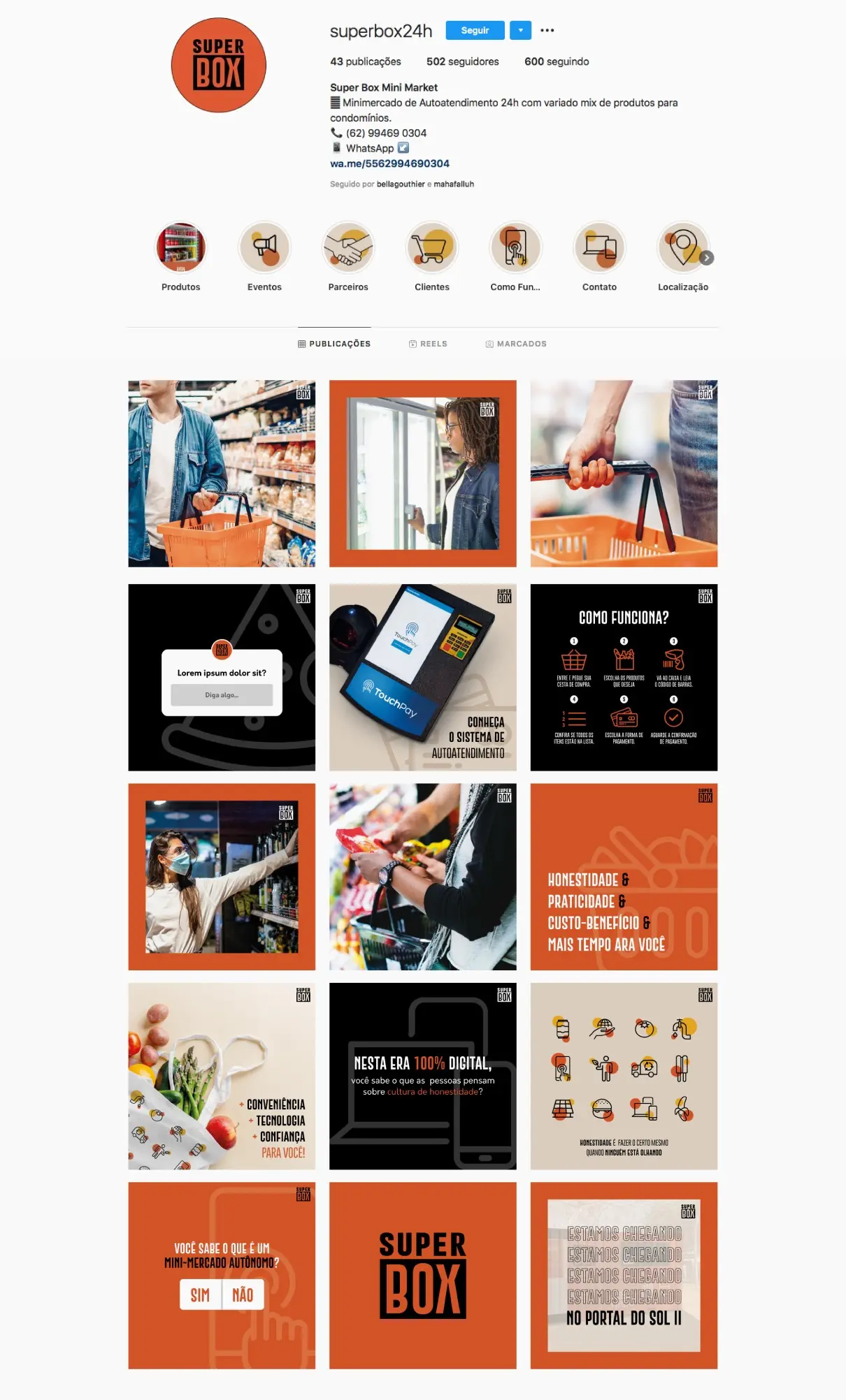 Super Box Mini Market - Criação de marcas - Identidade Visual - Logotipo