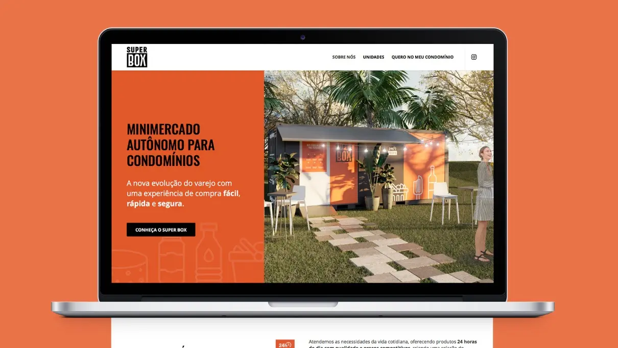Super Box Mini Market - Criação de marcas - Identidade Visual - Logotipo - Website