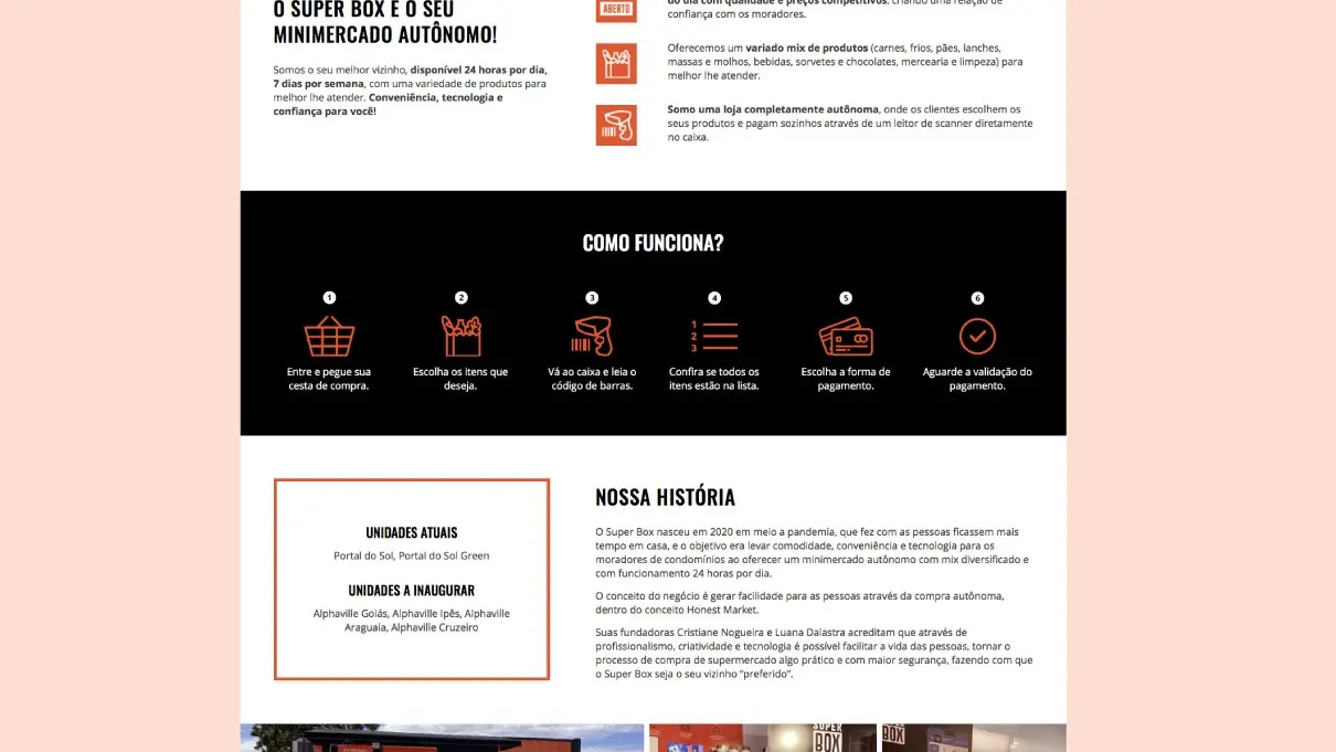 Super Box Mini Market - Criação de marcas - Identidade Visual - Logotipo - Website
