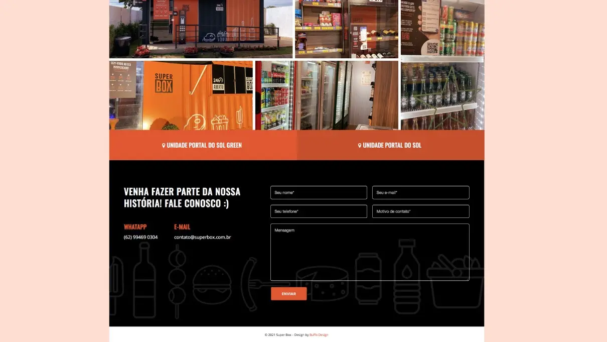 Super Box Mini Market - Criação de marcas - Identidade Visual - Logotipo - Website