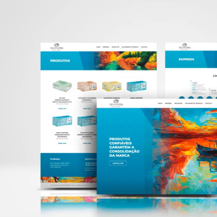 TECHNOFIO — projeto de Websites, UI/UX Design da Buffo Design