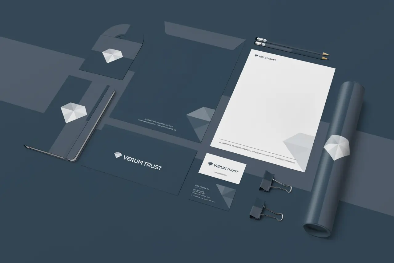 Verum Trust - Criação de marcas - Identidade Visual - Logotipo