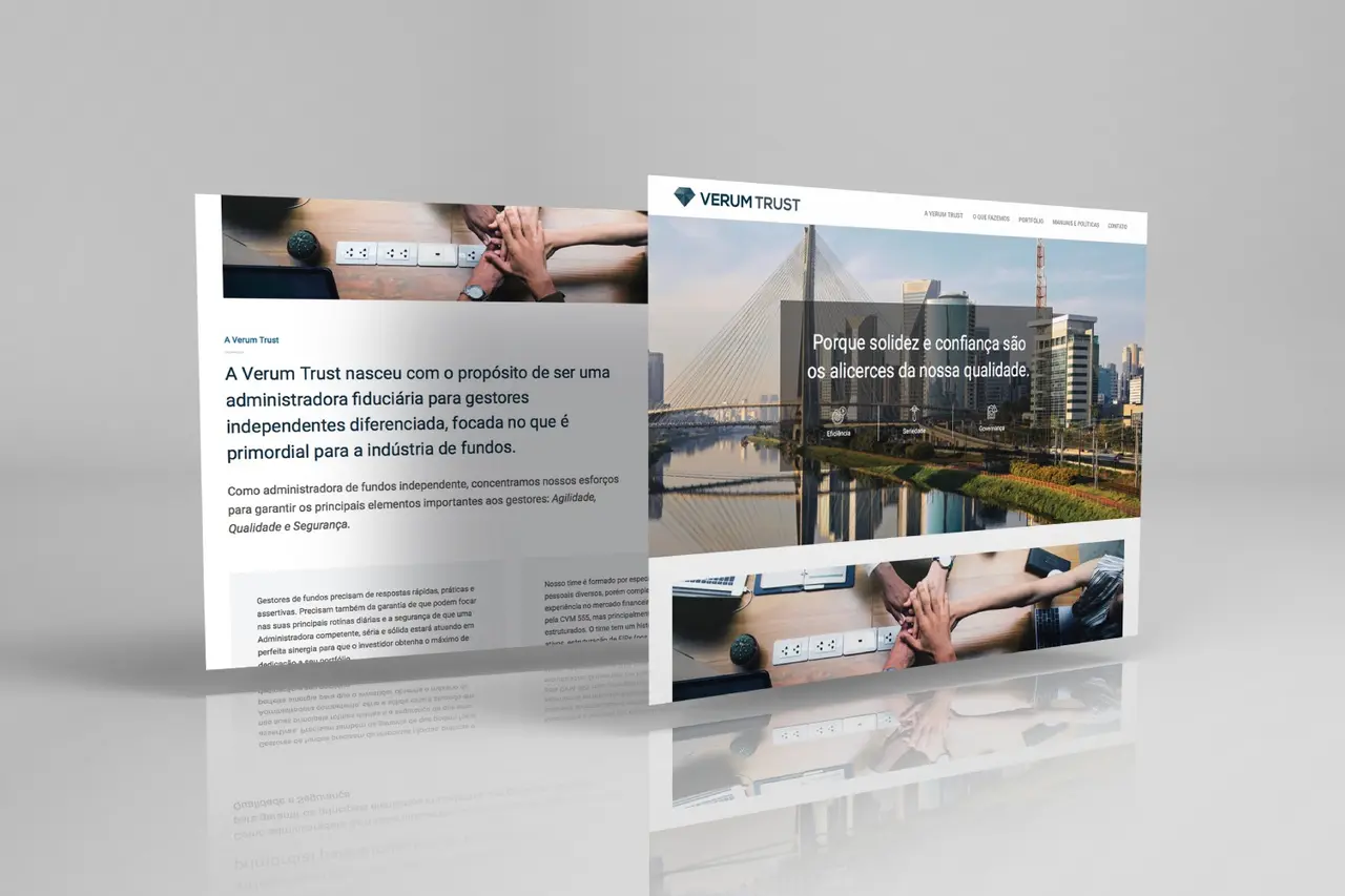 Verum Trust - Criação de marcas - Identidade Visual - Logotipo