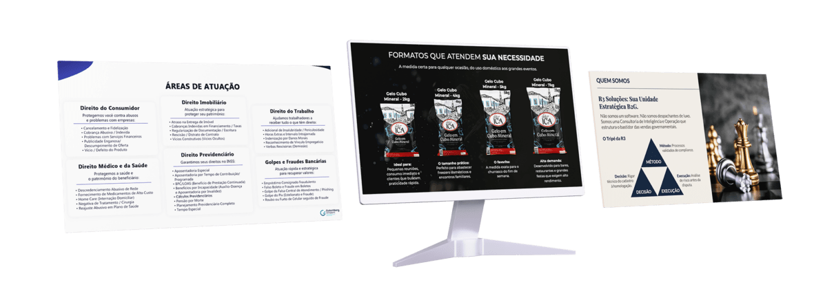 Design de Portfólio e Apresentação da Empresa